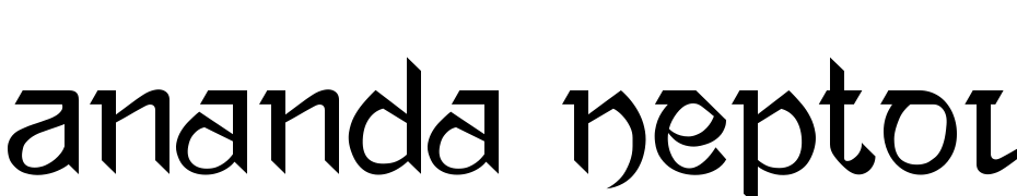 Ananda Neptouch Yazı tipi ücretsiz indir
